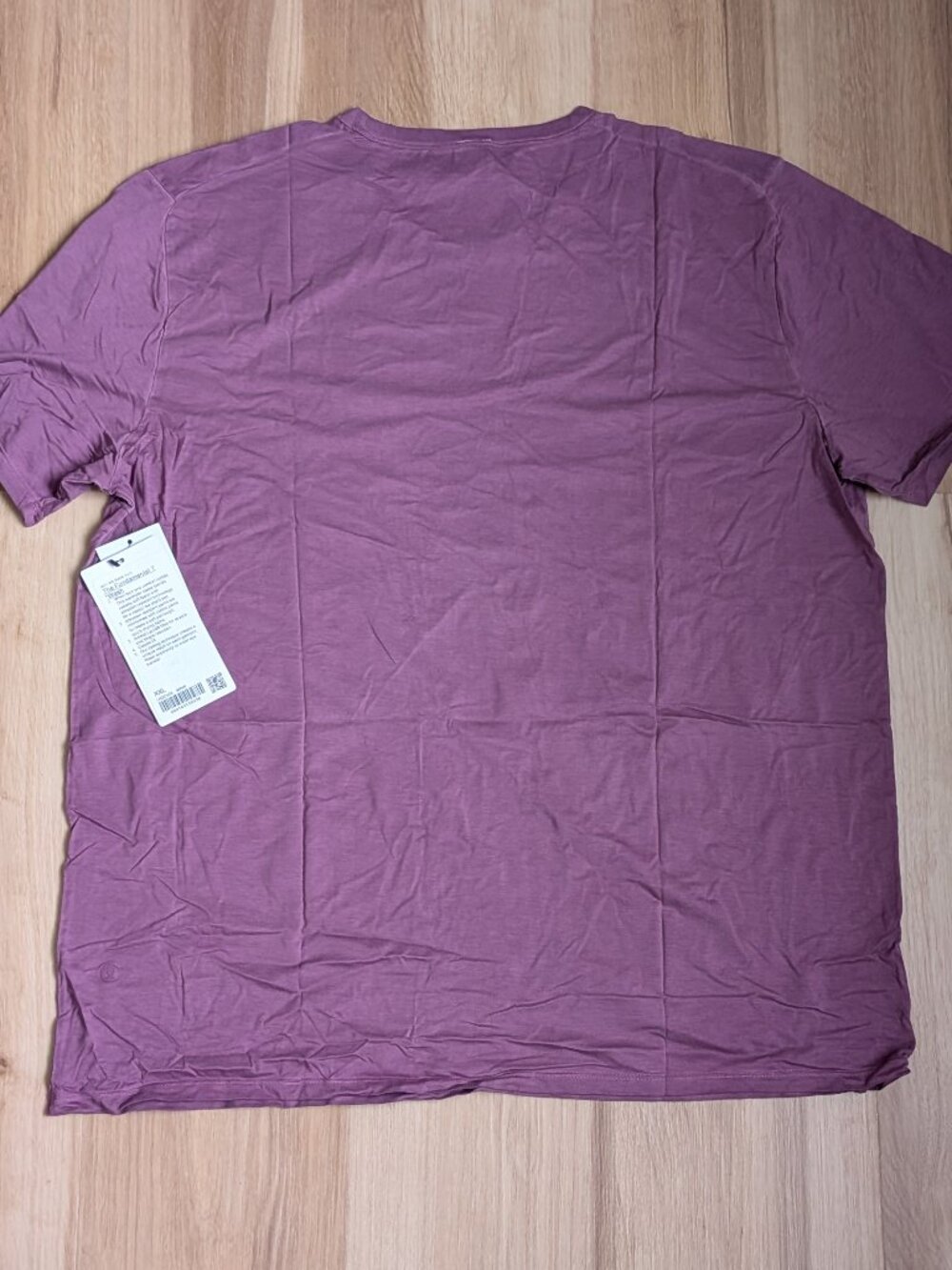 NWT Lululemon Fundamental T Shirt XXL Purple/Berry Mens Short Sleeve Athletic T - Picture 4 of 7